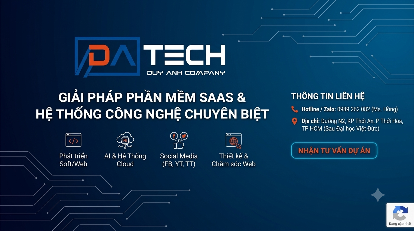 Thiết kế website Duy Anh Tech